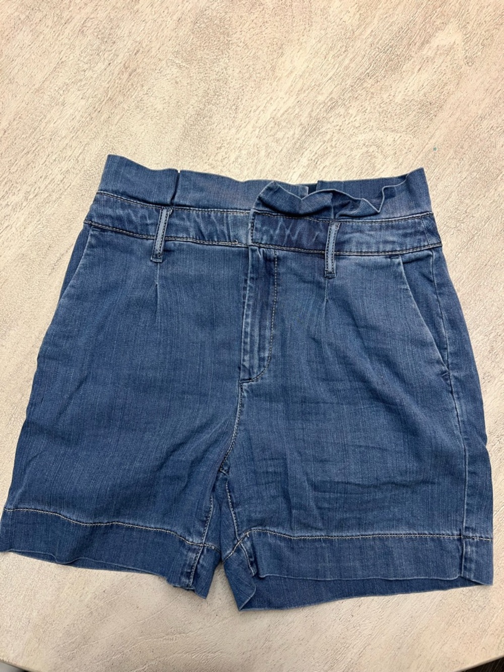 White House Black Market Dark Blue High-Waist Denim Shorts